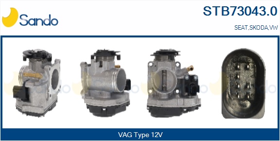 Corpo farfallato SANDO STB73043.0