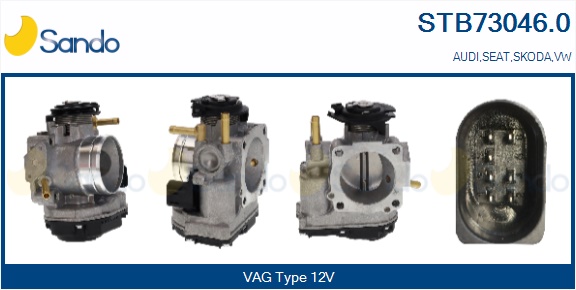 Corpo farfallato SANDO STB73046.0