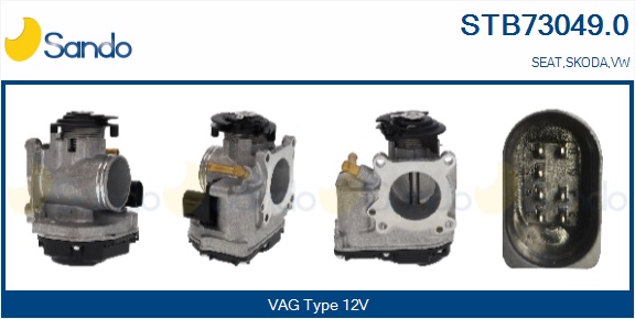 Corpo farfallato SANDO STB73049.0
