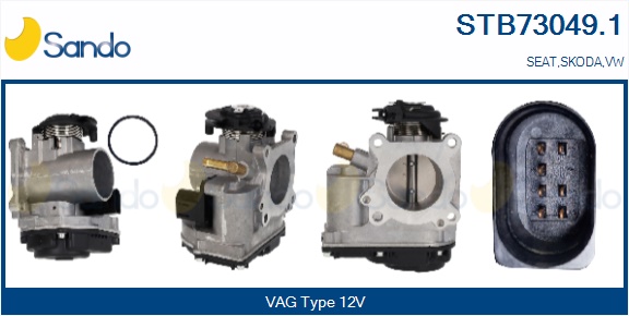 Corpo farfallato SANDO STB73049.1