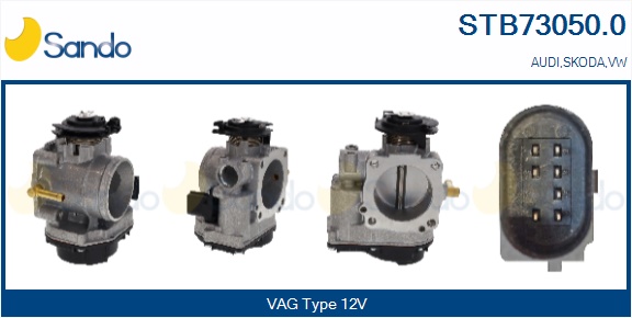 Corpo farfallato SANDO STB73050.0