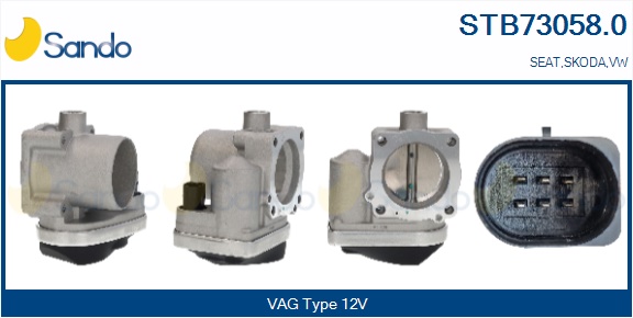 Corpo farfallato SANDO STB73058.0