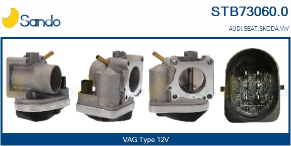 Corpo farfallato SANDO STB73060.0