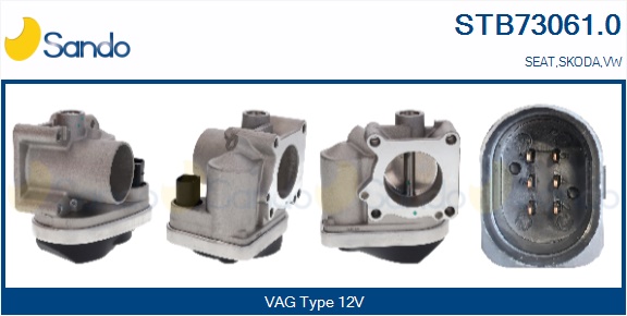 Corpo farfallato SANDO STB73061.0