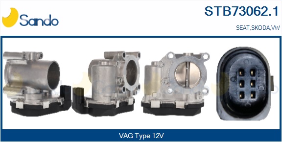 Corpo farfallato SANDO STB73062.1