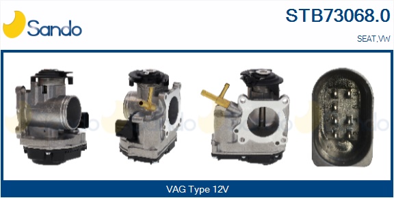 Corpo farfallato SANDO STB73068.0