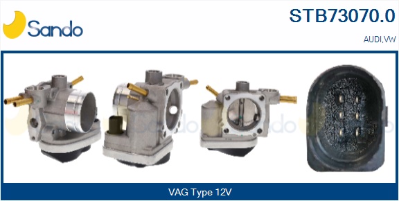 Corpo farfallato SANDO STB73070.0