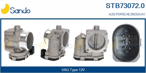 Corpo farfallato SANDO STB73072.0