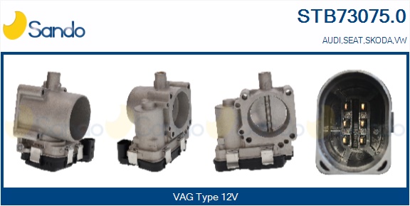 Corpo farfallato SANDO STB73075.0