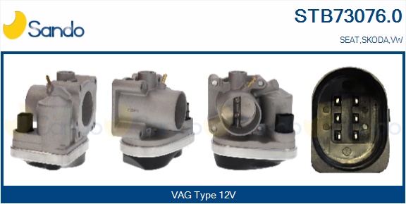 Corpo farfallato SANDO STB73076.0