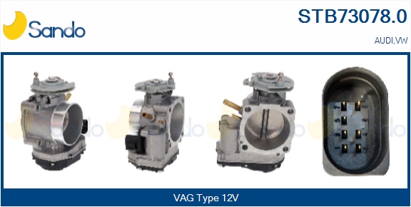 Corpo farfallato SANDO STB73078.0