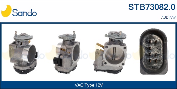 Corpo farfallato SANDO STB73082.0