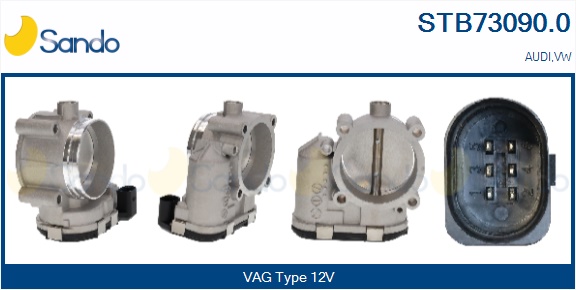 Corpo farfallato SANDO STB73090.0