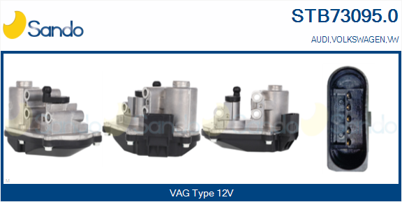 Corpo farfallato SANDO STB73095.0
