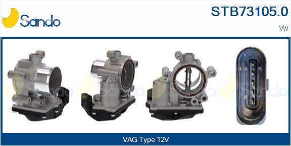 Corpo farfallato SANDO STB73105.0