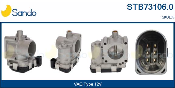 Corpo farfallato SANDO STB73106.0