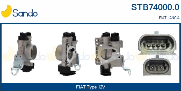 Corpo farfallato SANDO STB74000.0