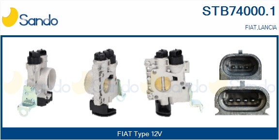 Corpo farfallato SANDO STB74000.1