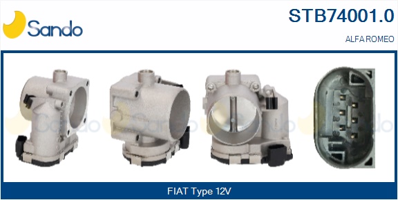 Corpo farfallato SANDO STB74001.0
