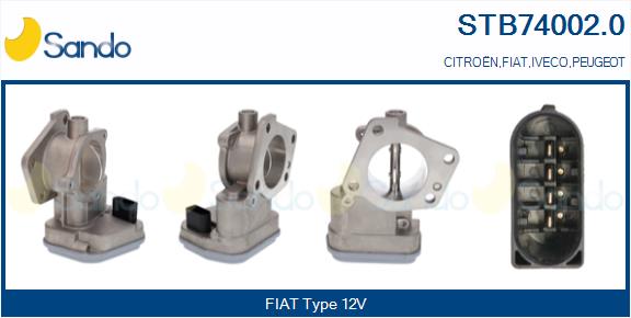Corpo farfallato SANDO STB74002.0