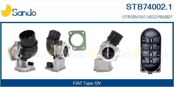 Corpo farfallato SANDO STB74002.1