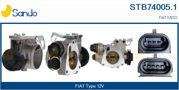 Corpo farfallato SANDO STB74005.1