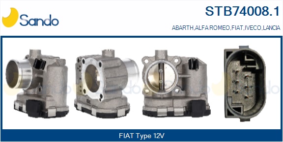 Corpo farfallato SANDO STB74008.1