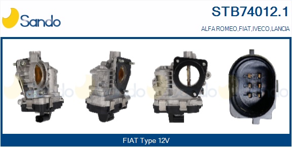 Corpo farfallato SANDO STB74012.1