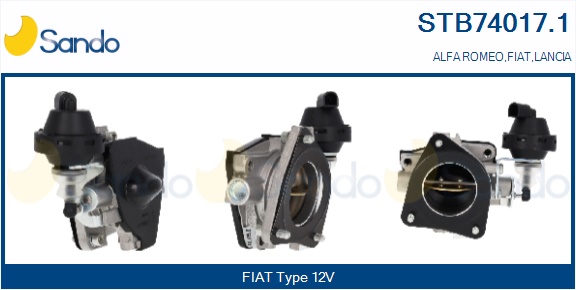 Corpo farfallato SANDO STB74017.1