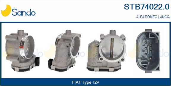 Corpo farfallato SANDO STB74022.0