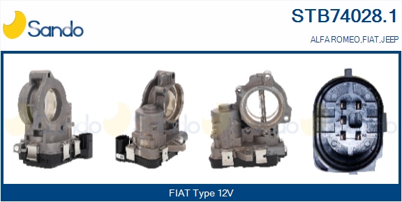 Corpo farfallato SANDO STB74028.1
