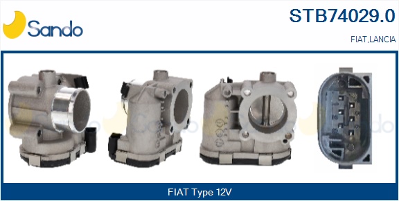 Corpo farfallato SANDO STB74029.0