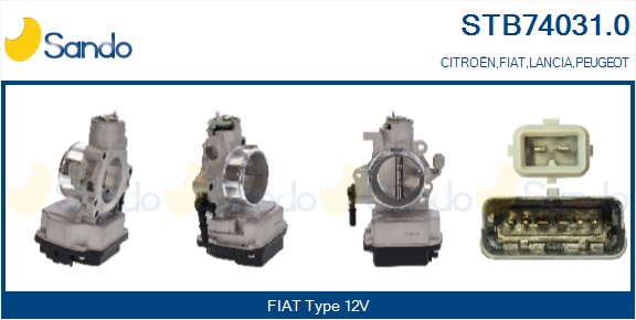 Corpo farfallato SANDO STB74031.0