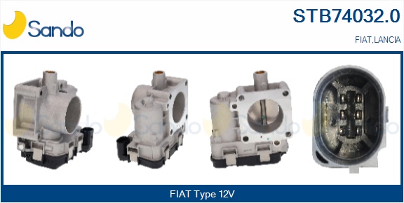 Corpo farfallato SANDO STB74032.0