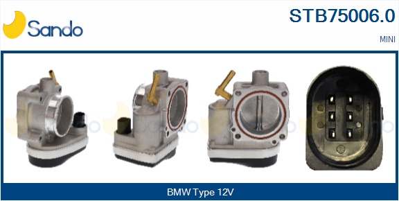 Corpo farfallato SANDO STB75006.0