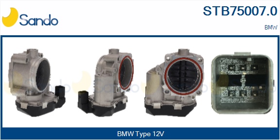 Corpo farfallato SANDO STB75007.0