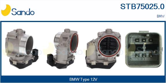 Corpo farfallato SANDO STB75025.0