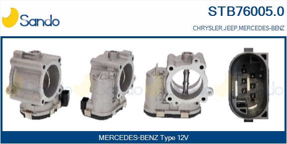 Corpo farfallato SANDO STB76005.0