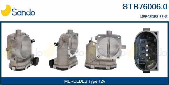 Corpo farfallato SANDO STB76006.0