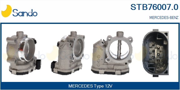 Corpo farfallato SANDO STB76007.0