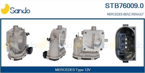 Corpo farfallato SANDO STB76009.0