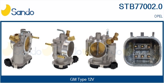Corpo farfallato SANDO STB77002.0