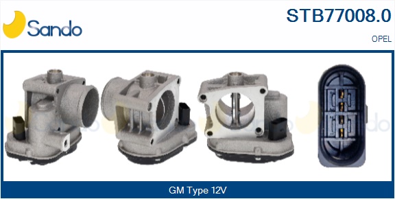 Corpo farfallato SANDO STB77008.0