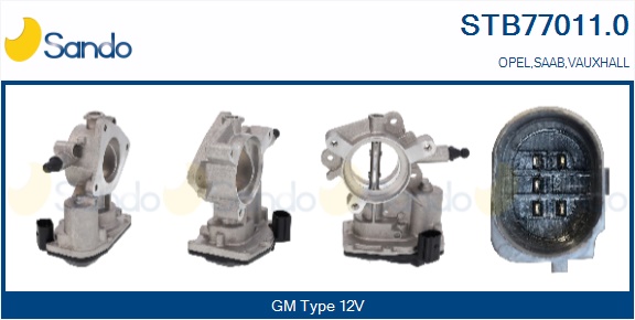 Corpo farfallato SANDO STB77011.0