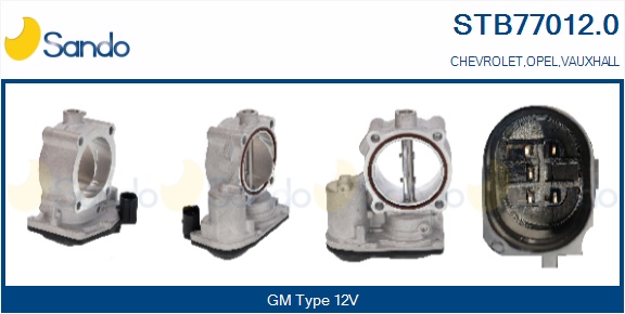 Corpo farfallato SANDO STB77012.0