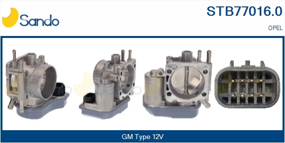 Corpo farfallato SANDO STB77016.0