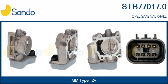 Corpo farfallato SANDO STB77017.0