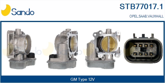 Corpo farfallato SANDO STB77017.1