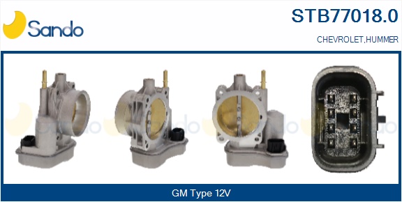 Corpo farfallato SANDO STB77018.0