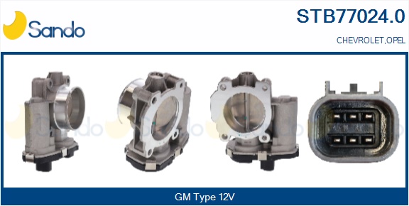 Corpo farfallato SANDO STB77024.0